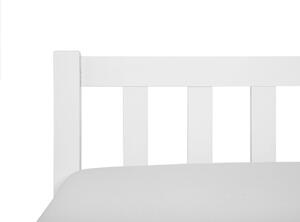 Manželská postel 160 cm FLORIS (s roštem) (bílá). 1007273