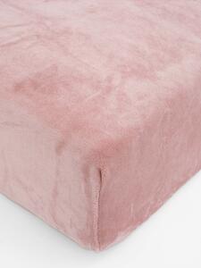 MK Lůžkoviny Prostěradlo mikroplyš Deluxe 90 x 200 cm - pudrové