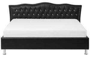 Manželská postel 180 cm MATH (s roštem) (černá). 1007353