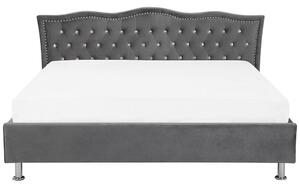 Manželská postel 180 cm MATH (s roštem) (tmavě šedá). 1007366