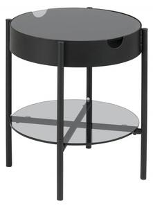 Actona Odkládací stolek s tácem Asava 45 cm černý