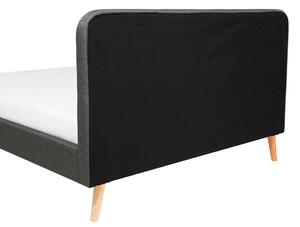 Manželská postel 160 cm ROME (s roštem) (tmavě šedá). 1007461