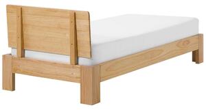 Jednolůžková postel 90 cm ROYAL (s roštem) (světlé dřevo). 1007499