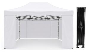 TENTino Nůžkový párty stan 3x4,5 m STEEL HEXAGON Barva opláštění (Zvolte variantu): 1A - BÍLÁ