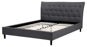 Manželská postel 160 cm SANTORI (s roštem) (tmavě šedá). 1007506