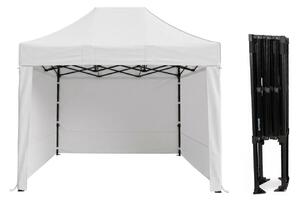 TENTino Nůžkový párty stan 2x3 m STEEL HEXAGON Barva opláštění (Zvolte variantu): 1A - BÍLÁ