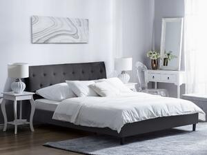 Manželská postel 180 cm SANTORI (s roštem) (tmavě šedá). 1007507