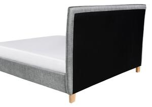 Manželská postel 140 cm SANCHEZ (s roštem) (šedá). 1007519