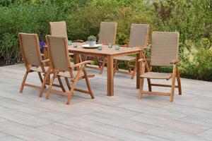 ZAHRADNÍ SESTAVA 7dílné, dřevo, plast Gardenson - Online Only zahradní nábytek, Online Only