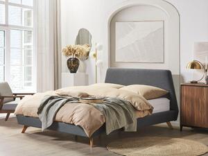 Manželská postel 160 cm VENITO (s roštem) (šedá). 1007553