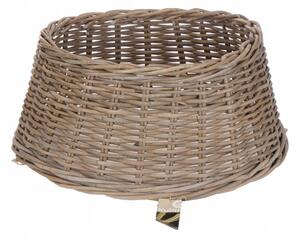 Obal na stojan na vánoční stromek H&S Decoration hnědý dřevěný 60 cm