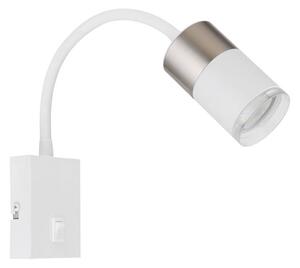 Globo 57851W - Nástěnné bodové svítidlo BRISBON 1xGU10/25W/230V bílá/chrom