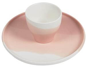 Růžový porcelánový hrnek Kave Home Sayuri 300 ml