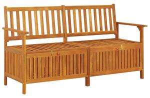 Úložná lavice 148 cm masivní akáciové dřevo 316743