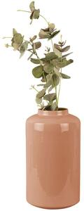 Time for home Růžová kovová váza Stelios XL 33 cm