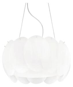 Ideal Lux - Lustr na lanku OVALINO 5xE27/60W/230V pr. 44 cm bílá