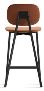 POINTHOUSE - Barová židle TATA 6 s čalouněným sedákem