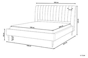 Manželská postel 180 cm MASALA (s roštem) (růžová). 1022802
