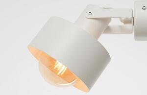 Nordic Design Bílé kovové nástěnné světlo Mayen 23 cm
