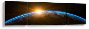 Obraz planety země z vesmíru (170x50 cm)