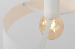 Nordic Design Bílé kovové závěsné světlo Mayen 35 cm