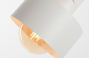 Nordic Design Bílé kovové nástěnné světlo Mayen 23 cm