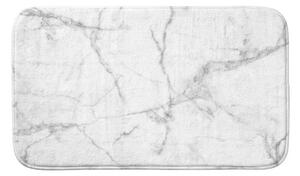 Bílá/šedá textilní koupelnová předložka 45x75 cm Marbre – douceur d'intérieur