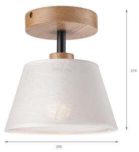Brilagi - LED Přisazený lustr ANTHONY 1xE14/60W/230V dub/bílá
