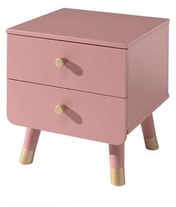 Dětský noční stolek Billie růžový