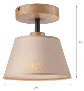 Přisazený lustr ANTONIO 1xE14/60W/230V béžová