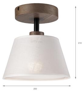 Brilagi - LED Přisazený lustr ANTHONY 1xE14/60W/230V dub ořech/bílá