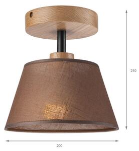 Brilagi - LED Přisazený lustr ANTHONY 1xE14/60W/230V dub/hnědá