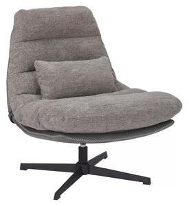 Relaxační otočné křeslo FELICIA RAVEN šedé