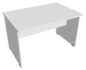 Stůl jednací rovný 120 cm - Hobis Gate GJ 1200 Dekor stolové desky: ořech, Dekor lamino podnože: šedá