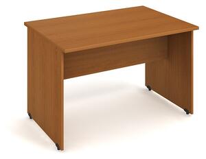 Stůl jednací rovný 120 cm - Hobis Gate GJ 1200 Dekor stolové desky: ořech, Dekor lamino podnože: šedá