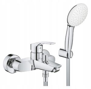 Nástěnná vanová baterie páková Grohe Eurosmart, stříbrná