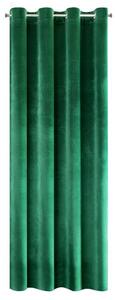 Dekorační jednobarevný velvet závěs s kroužky MY BEST 140x250 cm, zelená (cena za 1 kus) MyBestHome