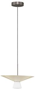 Nova Luce Světle béžové závěsné LED světlo Baris 38 cm