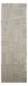 Šedobéžový ručně tkaný vlněný běhoun 80x300 cm Elva – Flair Rugs