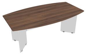 Stůl jednací sud 200 cm - Hobis Gate GJ 200 Dekor stolové desky: olše, Dekor lamino podnože: šedá