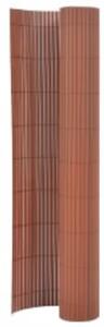 Oboustranný zahradní plot 110 x 300 cm hnědý 317154