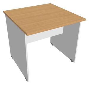 Stůl jednací rovný 80 cm - Hobis Gate GJ 800 Dekor stolové desky: bílá, Dekor lamino podnože: bílá