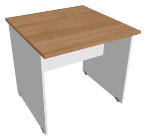 Stůl jednací rovný 80 cm - Hobis Gate GJ 800 Dekor stolové desky: bílá, Dekor lamino podnože: bílá