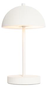 Venkovní stolní lampa bílá dobíjecí ve 3 krocích stmívatelná - Keira