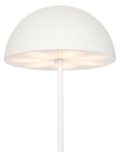 Venkovní stojací lampa bílá dobíjecí 3-krokově stmívatelná - Keira