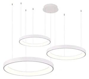 Designový LED stmívatelný lustr Agnes 38+58+78 bílá
