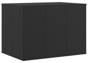 Zahradní úložný box PE ratan 145 x 100 x 103 cm černý 317229