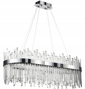 Závěsné svítidlo TOOLIGHT chromové kulaté integrovaný LED zdroj 80 cm
