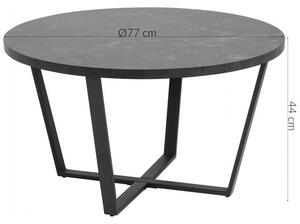 Actona Konferenční stolek Amble mramor černý