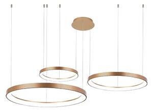 Designový LED stmívatelný lustr Agnes 38+58+78 zlatá